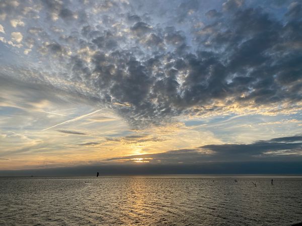 Der Nationalpark-Wattenmeer vor Büsum.